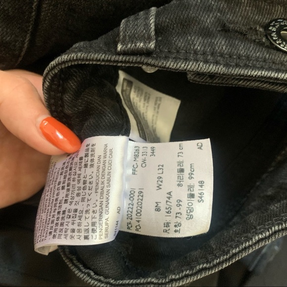 LEVIS FLATTER AND FLAUNT SKINNY BLACK WOMENS JEANS - Picture 8 of 8